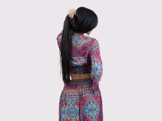 Bohemian Blossom Palazzo Dress