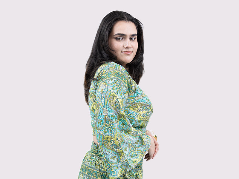 Evergreen Serenity Palazzo Dress