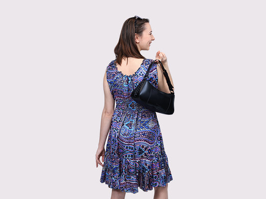 Short Valencia Purple Dress