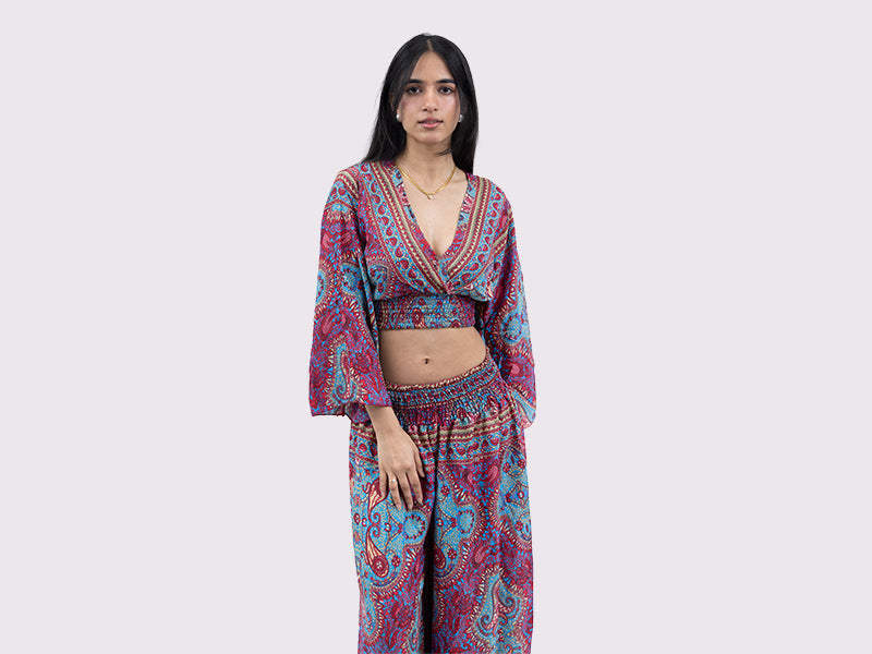 Bohemian Blossom Palazzo Dress