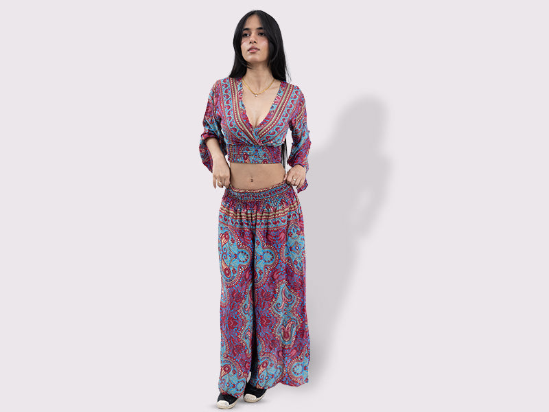 Bohemian Blossom Palazzo Dress