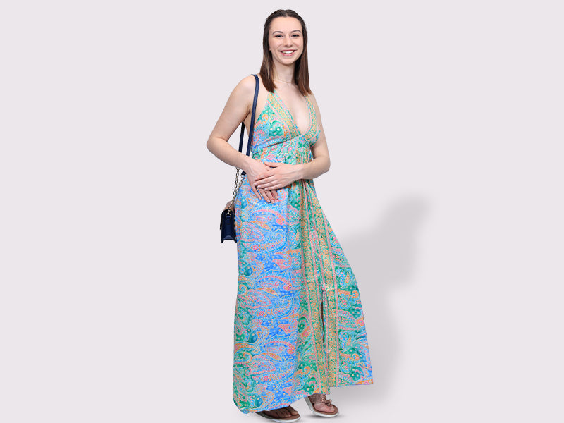 String Floral Dress