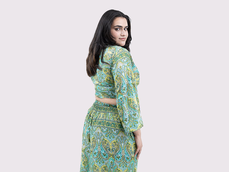 Evergreen Serenity Palazzo Dress