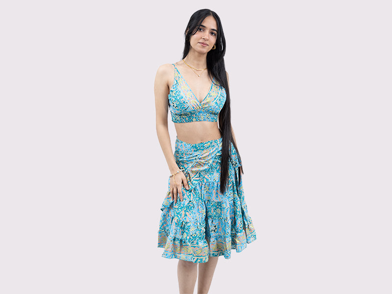 Ruby Flare Skirt Dress Set