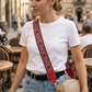Crimson Heritage Embroidered Bag Strap