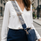 Monaco Midnight Embroidered Bag Strap