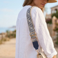 Monaco Midnight Embroidered Bag Strap