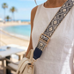 Monaco Midnight Embroidered Bag Strap
