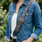 Monaco Midnight Embroidered Bag Strap