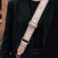 Rosé Garden Embroidered Bag Strap